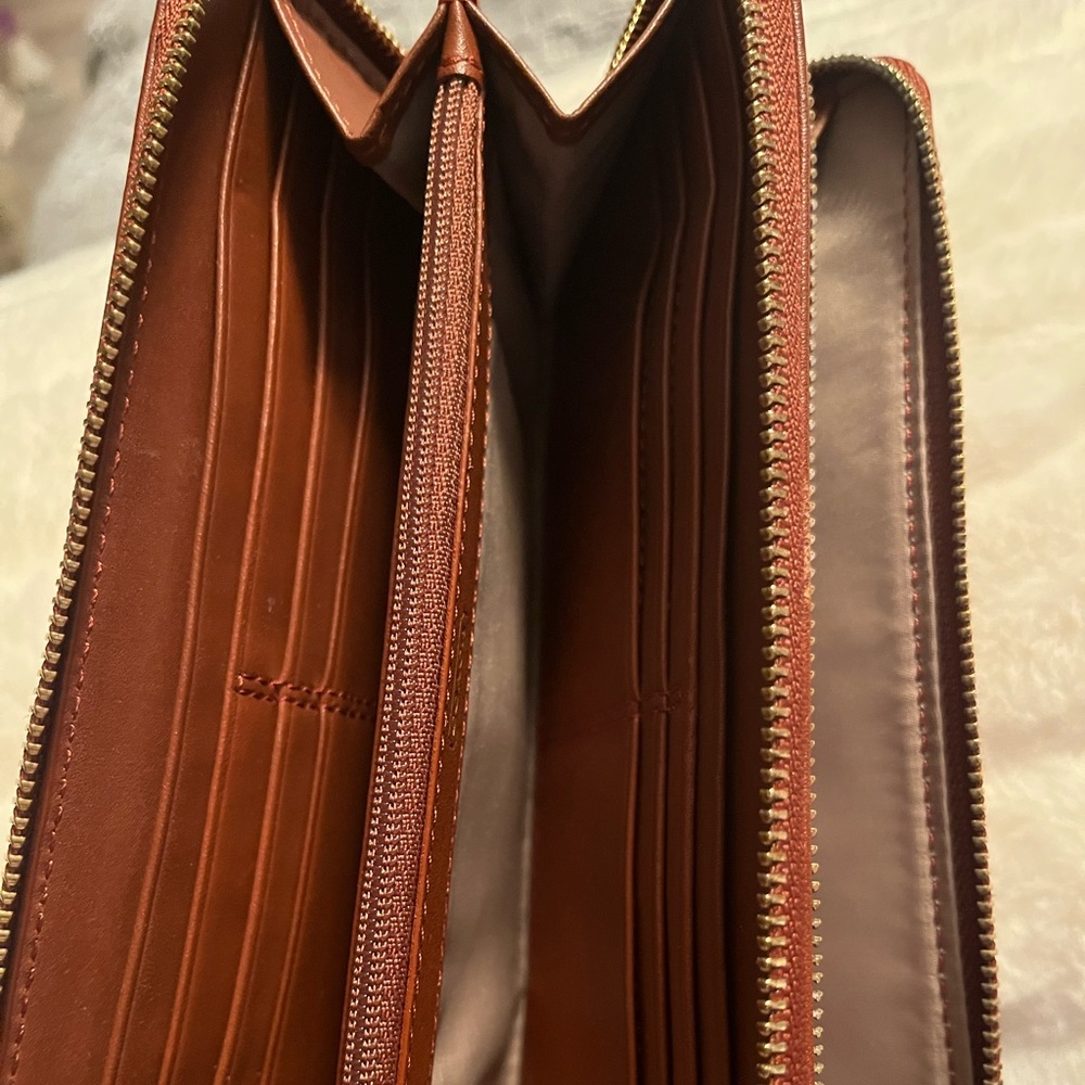Coach accordion wallet